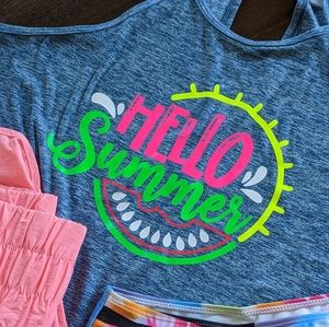 Custom Hello Summer tank